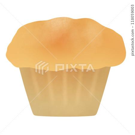 Simple plain muffin illustration 118059003