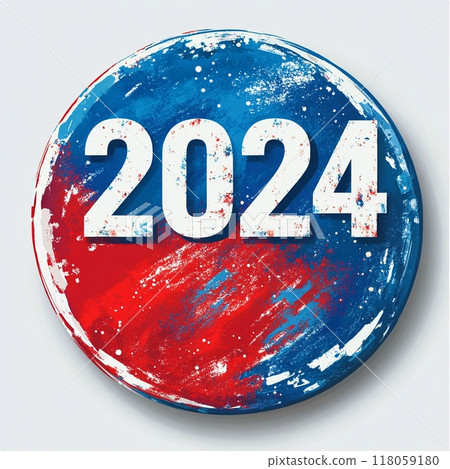 2024 American election predition design concept. 118059180