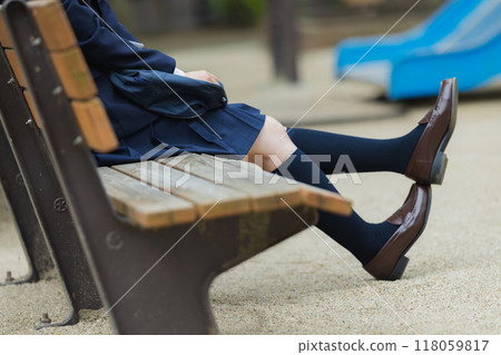 High school girl in the park 118059817