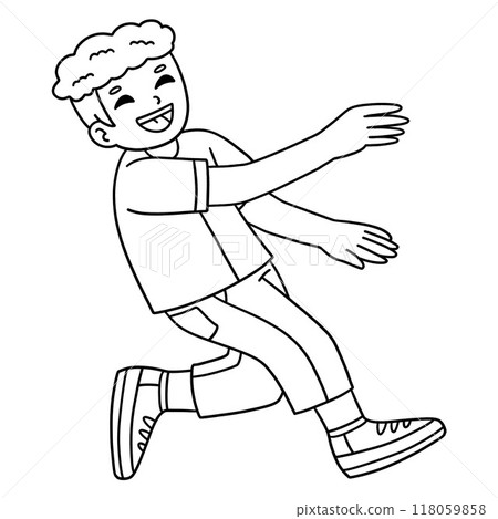 Breakdance B Boy doing a Reject Step Isolated Breakdance B Boy doing a Reject Step Isolated 118059858