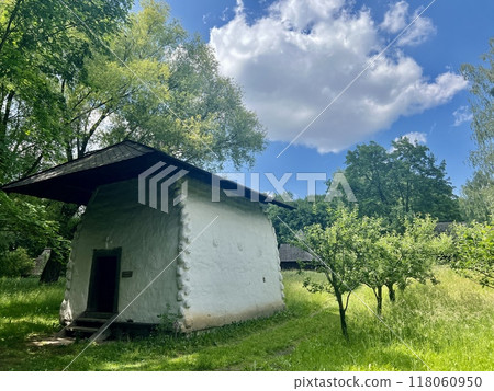Old house in the village at etnographic park at Chorzow, Poland Old house in the village at etnographic park at Chorzow, Poland 118060950