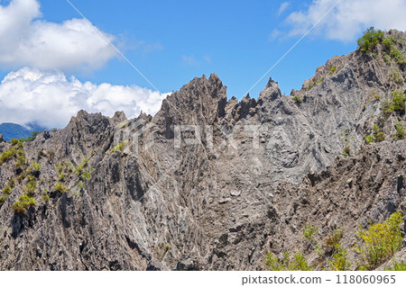 [Taiwan/Taitung County] Scenery of the Lijie Badlands (view from the Fuyuan Grand Canyon Observation Deck) 118060965