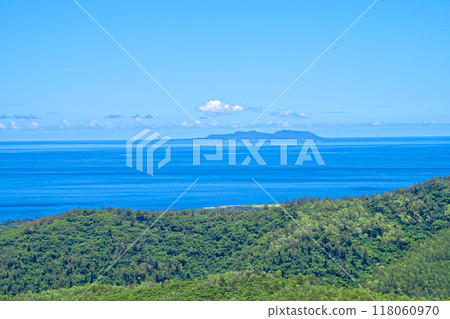 [Taiwan/Taitung County] Green Island as seen from Fuyuan Observatory 118060970