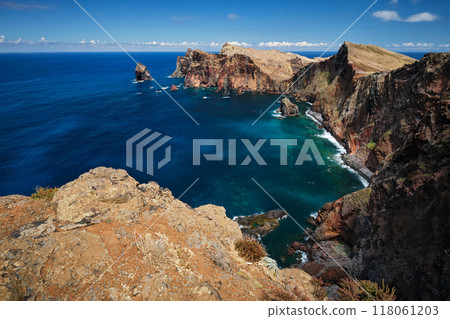 Madeira Island landscape. Ponta do Sao Lourenco. Madeira, Portugal Madeira Island landscape. Ponta do Sao Lourenco. Madeira, Portugal 118061203