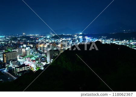 Night view from the ruins of Yonago Castle 118062367