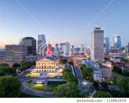 Nashville, Tennessee, USA at Twilight 118062659