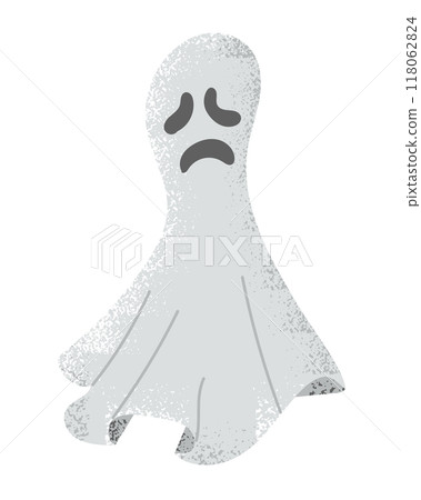 Very upset ghost with grunge texture 118062824