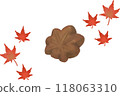 Autumn leaves and maple leaf manju 118063310