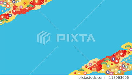 Background material-Early spring frame 9-2 vector Background material-Early spring frame 9-2 vector 118063606