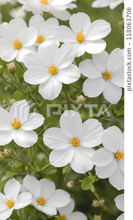 Close up of white flower illustration Close up of white flower illustration 118063706