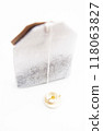 image of tea bag miniature mug white background 118063827