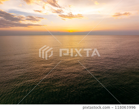 Sunset sky, Nature beautiful Light Sunset or sunrise over sea, Colorful dramatic majestic scenery sky,Amazing clouds and waves in sunset sky nature light cloud background 118063996
