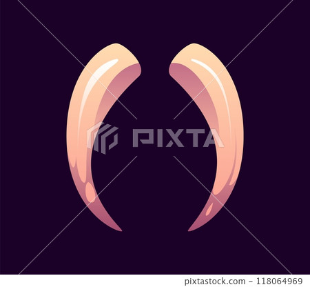 Halloween font, brackets punctuation symbol in shape of sharp monster fangs or animal teeth. Cartoon evil type, funny scary typeface, spooky alphabet. Isolated vector abc typography sign or glyph Halloween font, brackets punctuation symbol in shape of sharp monster fangs or animal teeth. Cartoon evil type, funny scary typeface, spooky alphabet. Isolated vector abc typography sign or glyph 118064969