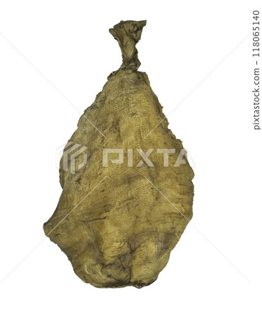 Fish Maw Soup or Dried Fish Stomach (Dried Fish Bladder) isolated on white background with clipping path. Fish Maw Soup or Dried Fish Stomach (Dried Fish Bladder) isolated on white background with clipping path. 118065140