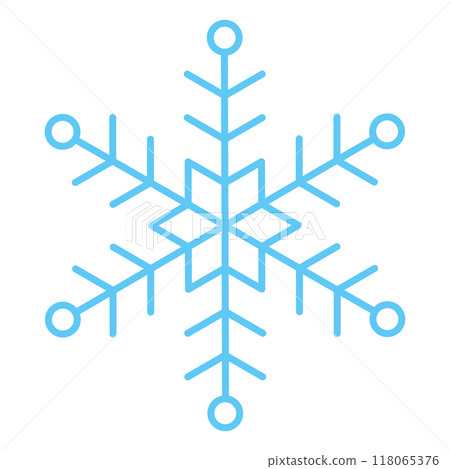 雪花,圖標素材,線描 雪花,圖標素材,線描 118065376