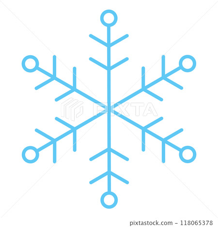 Snowflakes, line drawing icons, winter decoration materials Snowflakes, line drawing icons, winter decoration materials 118065378