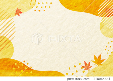 Respect for the Aged Day Autumn Leaves Watercolor Curve Japanese Paper Background Respect for the Aged Day Autumn Leaves Watercolor Curve Japanese Paper Background 118065881