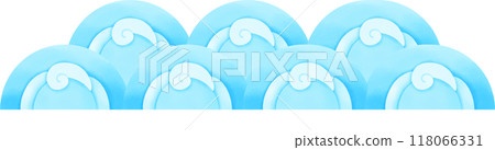 Water wave Thai pattern Loy Krathong festival Water wave Thai pattern Loy Krathong festival 118066331