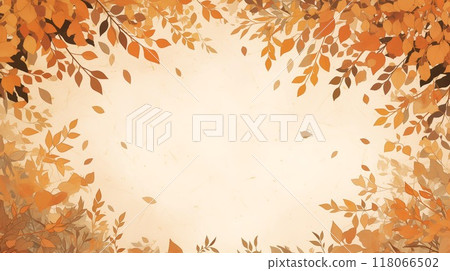 Autumn plant frame background image 118066502