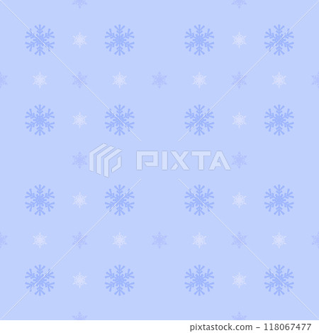 Christmas snowflakes seamless pattern for winter holidays Christmas snowflakes seamless pattern for winter holidays 118067477