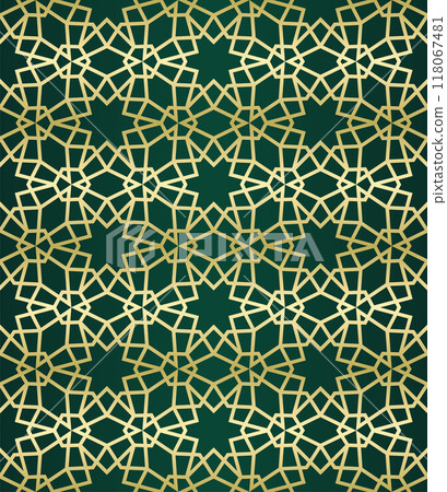 Islamic background with traditional style arabic. Seamless pattern for card, background, fabric or abstract design. Muslim ornament. Islamic background with traditional style arabic. Seamless pattern for card, background, fabric or abstract design. Muslim ornament. 118067481