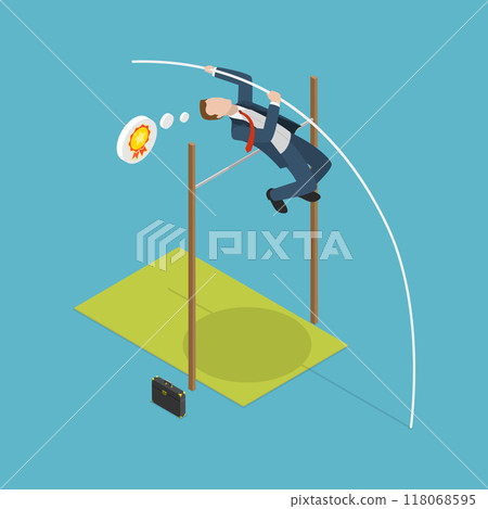 3D Isometric Flat Vector Illustration of Business Goal Achievement, Problem-solving During Financial Crises 3D Isometric Flat Vector Illustration of Business Goal Achievement, Problem-solving During Financial Crises 118068595