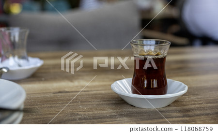 Glass of Turkish tea 118068759