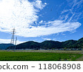 Hokuriku, Fukui Prefecture, Takefu, summer sky, countryside, rice fields 118068908