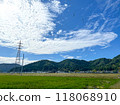 Hokuriku, Fukui Prefecture, Takefu, summer sky, countryside, rice fields 118068910