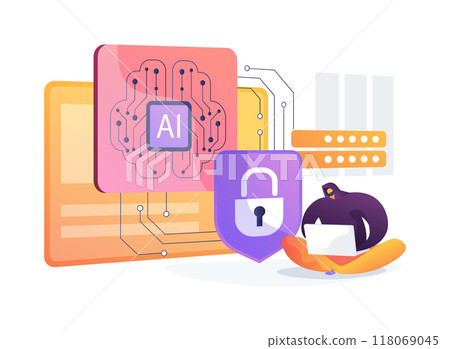 AI-Driven Fraud Prevention abstract concept vector illustration. 118069045