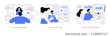Professional software for creatives isolated cartoon vector illustrations se Professional software for creatives isolated cartoon vector illustrations se 118069127