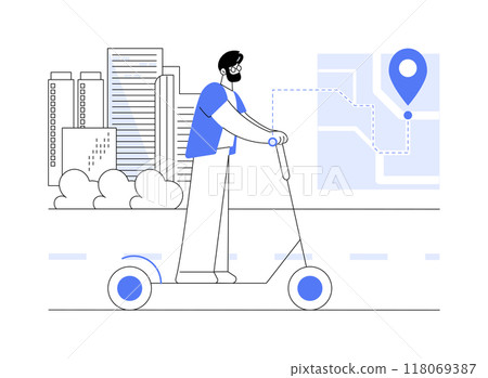 Ride to your destination isolated cartoon vector illustrations. 118069387