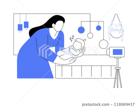 Sleep consultant isolated cartoon vector illustrations. Sleep consultant isolated cartoon vector illustrations. 118069437