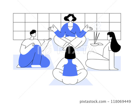 Mindful conversation isolated cartoon vector illustrations. 118069449