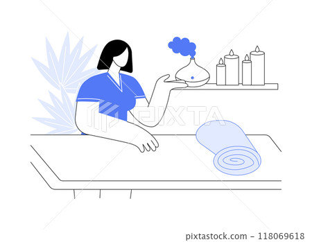 Qualified spa specialists isolated cartoon vector illustrations. 118069618