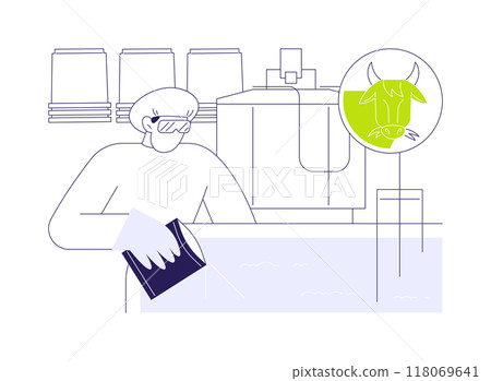 Milk inoculation abstract concept vector illustration. Milk inoculation abstract concept vector illustration. 118069641