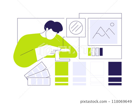 Pre-press printing abstract concept vector illustration. 118069649