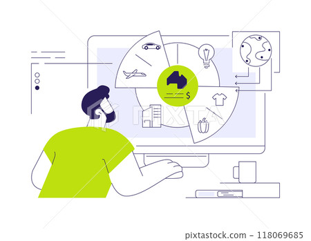 Imports of goods and services abstract concept vector illustration. Imports of goods and services abstract concept vector illustration. 118069685