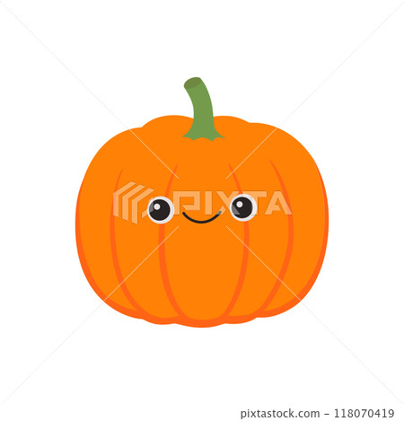 Cute pumpkin with smiling face Cute pumpkin with smiling face 118070419