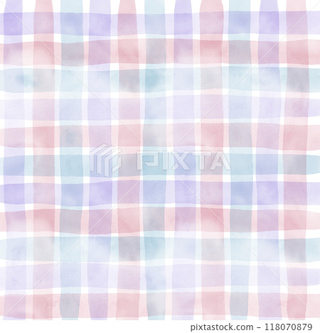 Pink Blue Purple Gingham Check Hand Drawn Background Overlay Pink Blue Purple Gingham Check Hand Drawn Background Overlay 118070879