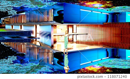 A mirror-reflected landscape of another dimension 118071240