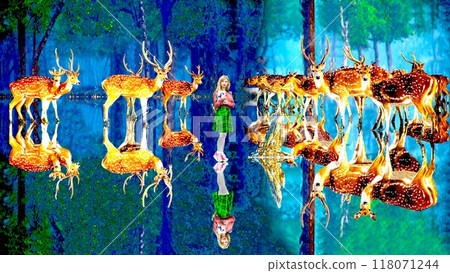 A mirror-reflected landscape of another dimension A mirror-reflected landscape of another dimension 118071244