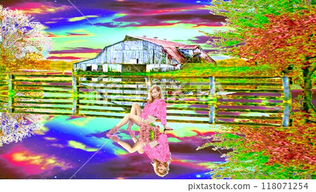 A mirror-reflected landscape of another dimension A mirror-reflected landscape of another dimension 118071254