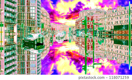 A mirror-reflected landscape of another dimension 118071259