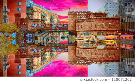 具有鏡面反射的超維度景觀 具有鏡面反射的超維度景觀 118071262