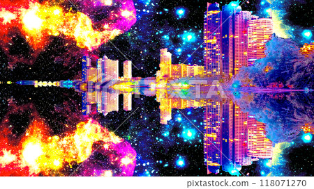 A mirror-reflected landscape of another dimension 118071270