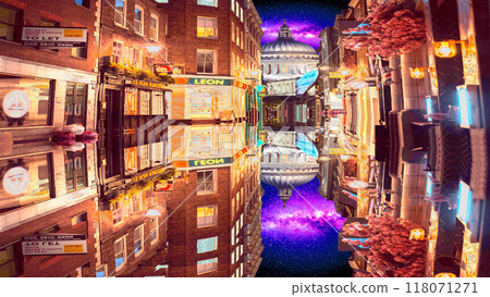 A mirror-reflected landscape of another dimension 118071271