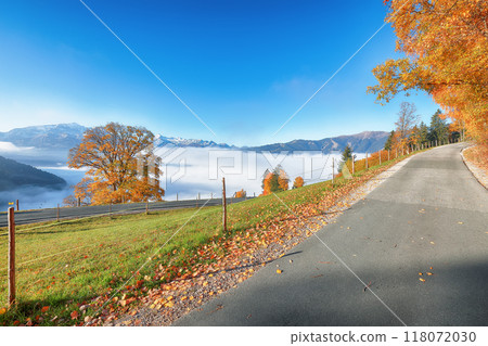 Incredible view of the meadows and mountains around  Zell lake or Zeller See 118072030