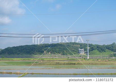 韓國靠近北韓邊境 118072272