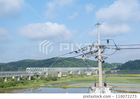 韓國靠近北韓邊境 118072273